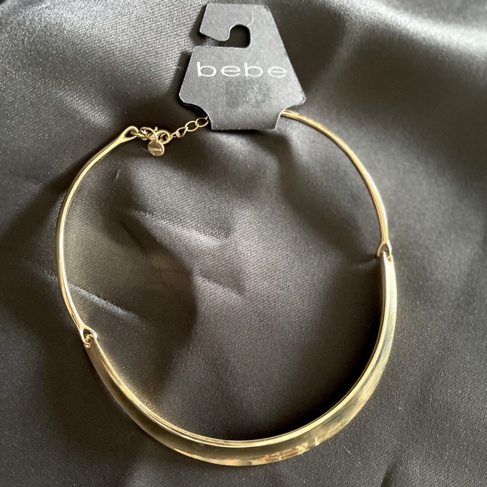 Gold tone choker from BeBe! New!